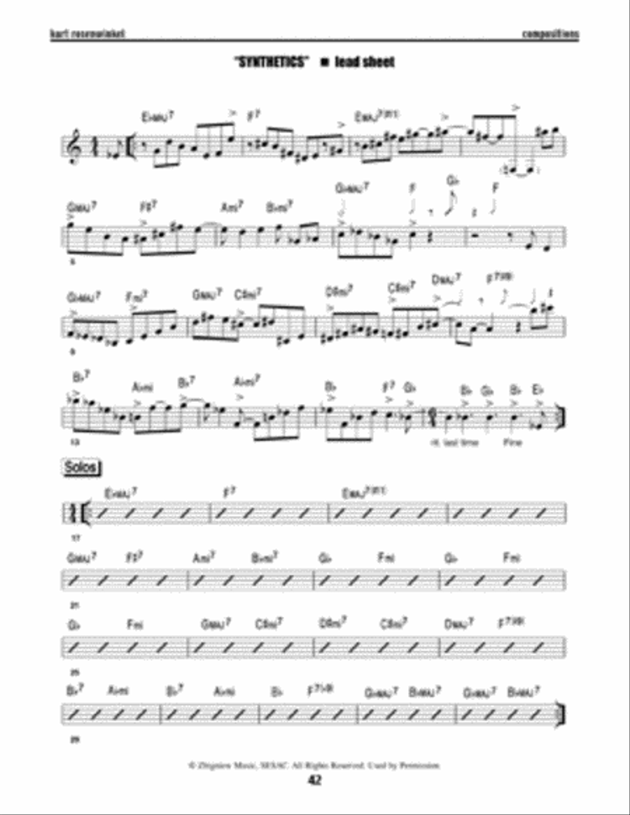 Kurt Rosenwinkel Compositions Electric Guitar scores gallery preview page 3