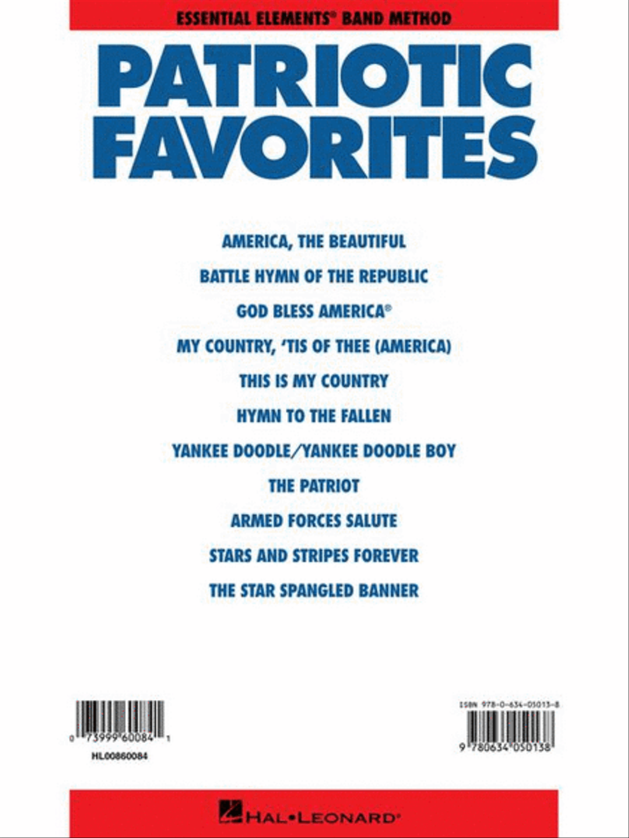 Patriotic Favorites Patriotic Favorites Concert Band Methods scores gallery preview page 6