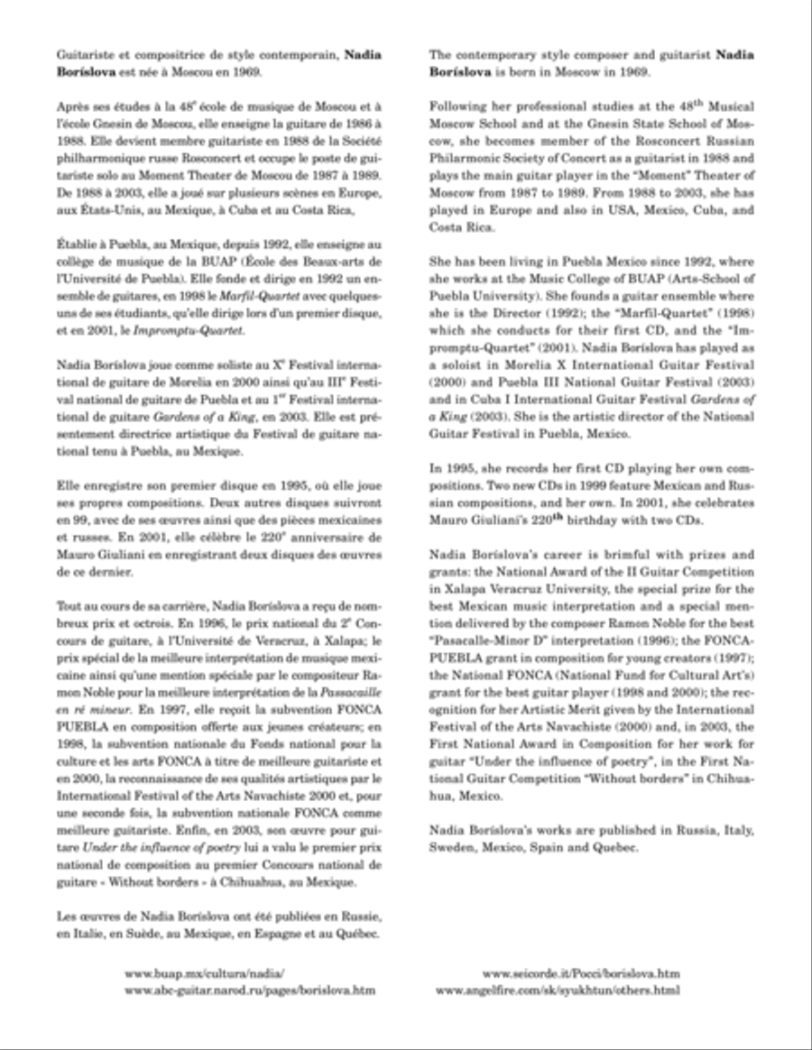 The Names of the Snow Classical Guitar scores gallery preview page 2