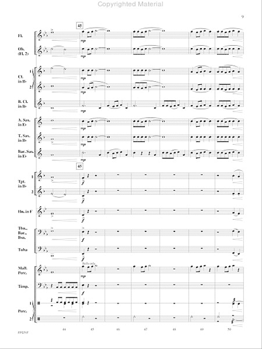 The Pursuit of Knowledge Concert Band scores gallery preview page 10