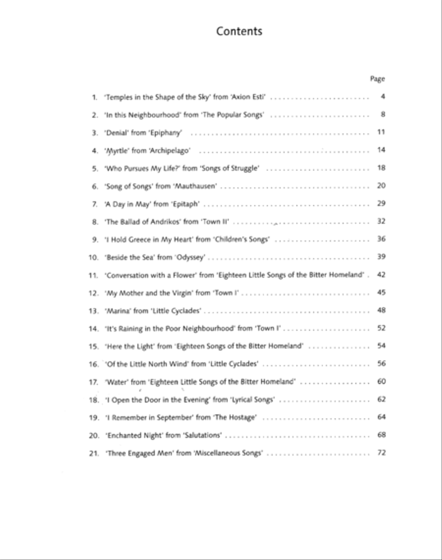 Songs for Piano - Volume 1 Piano Solo scores gallery preview page 2