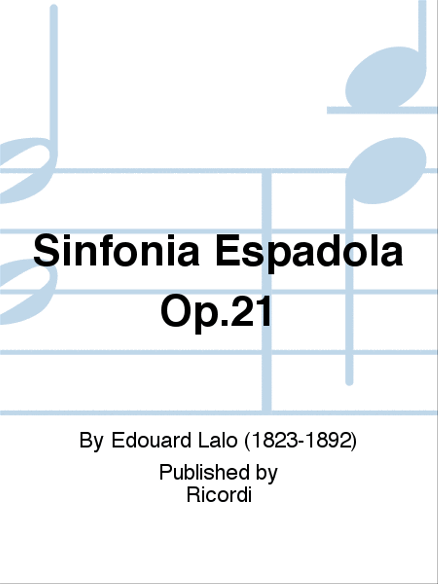 Sinfonia Espaðola Op.21 Sinfonia Espaðola Op.21 School and Community scores gallery preview page 1