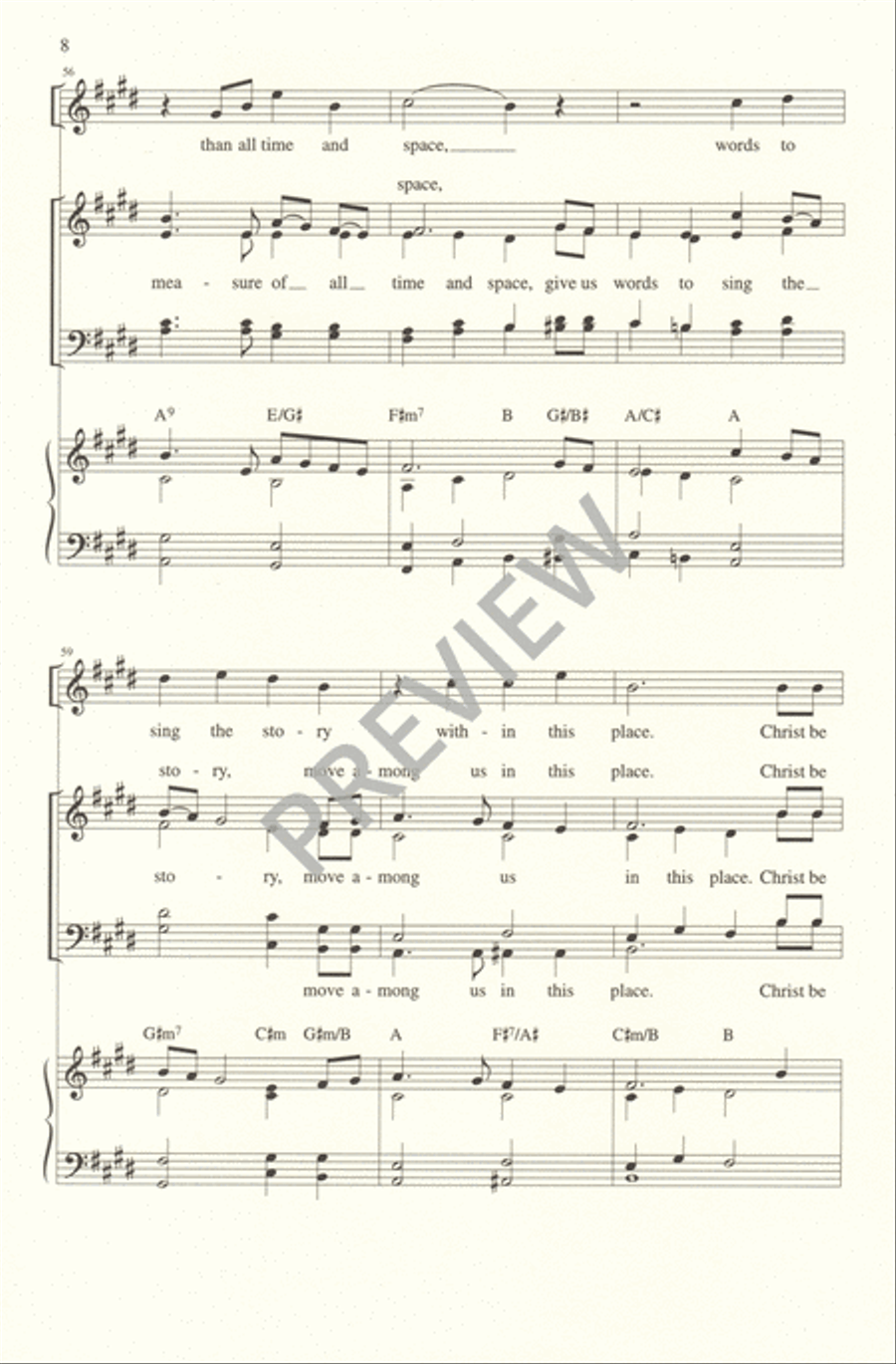You Are Called to Tell the Story 4-Part scores gallery preview page 8