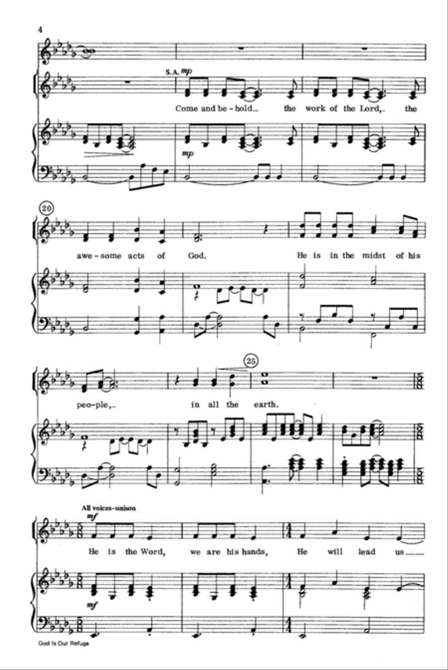 God Is Our Refuge 4-Part scores gallery preview page 4