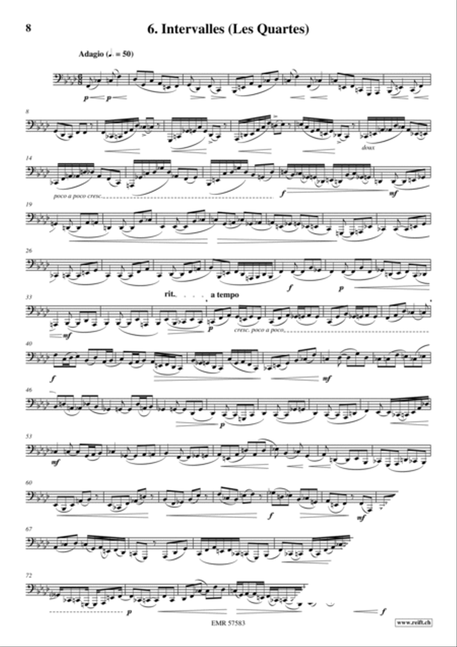 32 Etudes de Perfectionnement Tuba scores gallery preview page 8