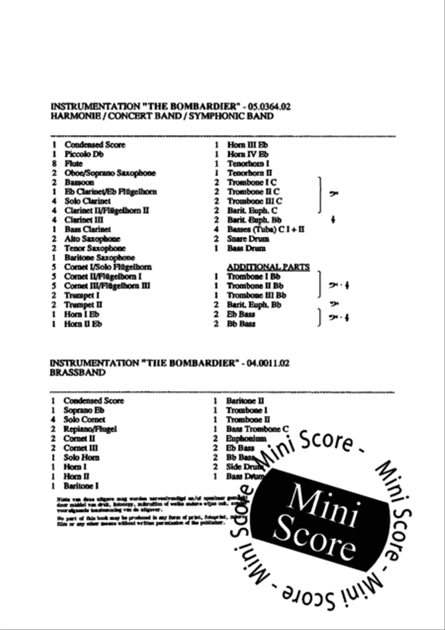 The Bombardier The Bombardier Fanfare Band scores gallery preview page 4