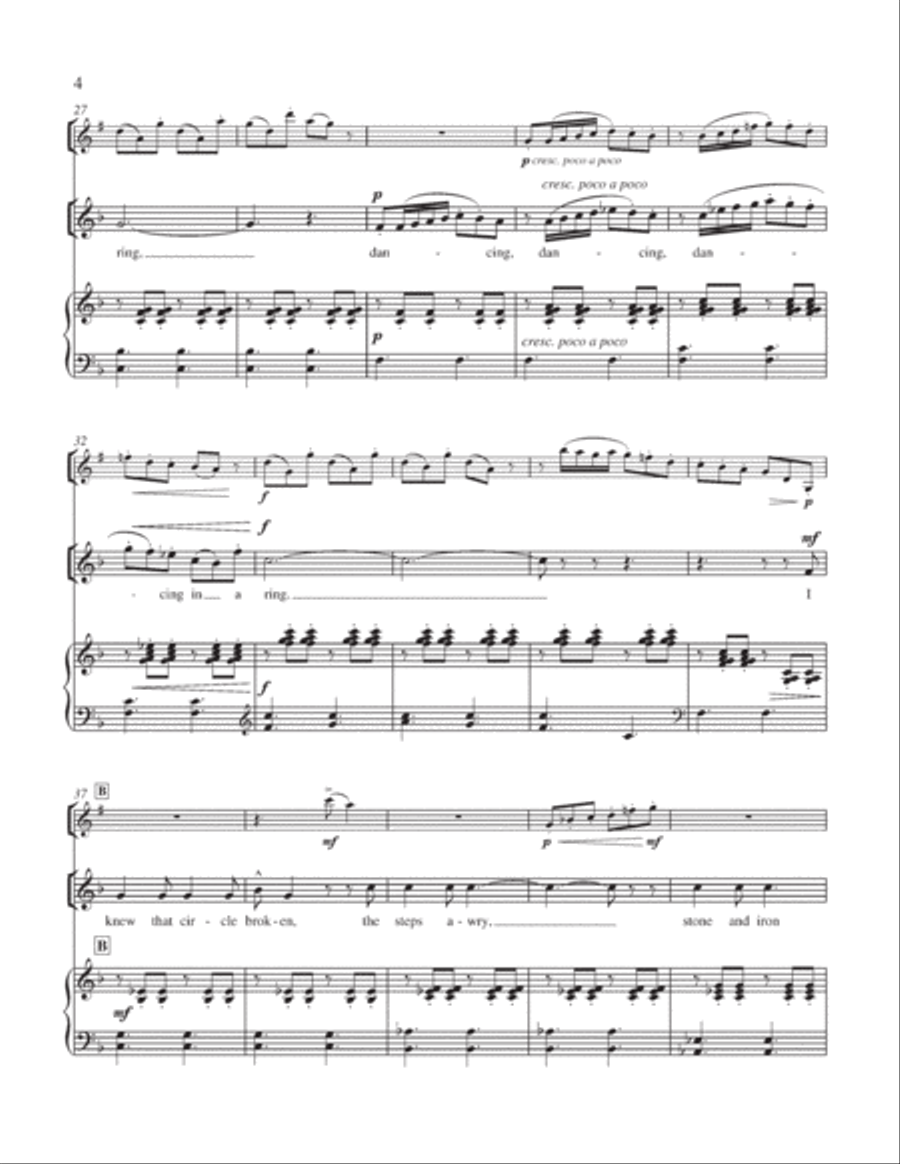 The Great Trees: 4. The Steps of the City Soprano Voice scores gallery preview page 10