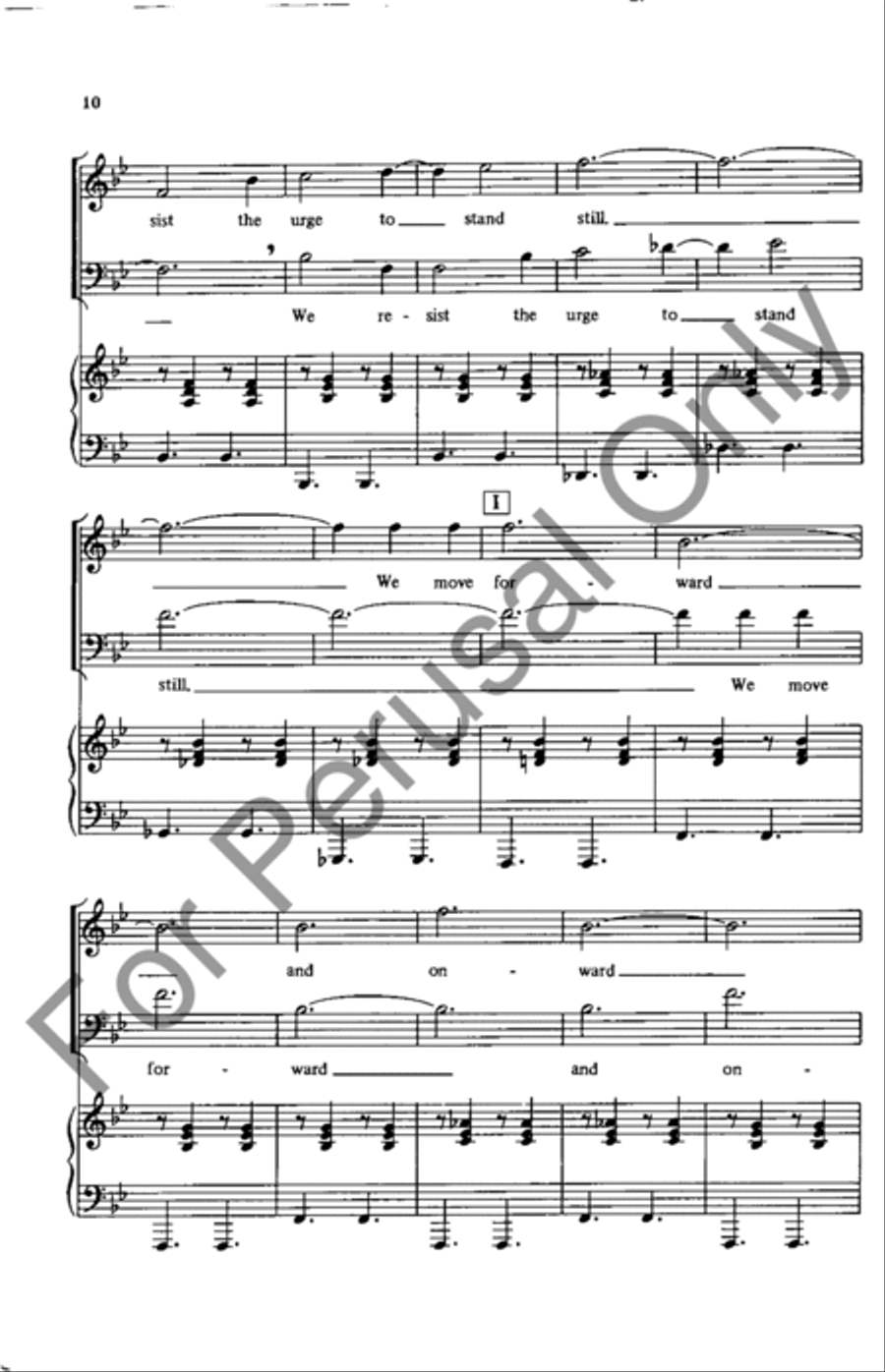 Move Forward And Onward With Jesus 4-Part scores gallery preview page 9