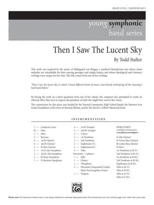 Then I Saw the Lucent Sky: Score