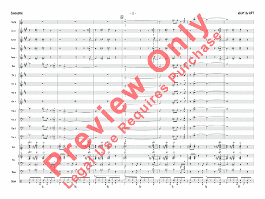What Is Hip What Is Hip Jazz Ensemble scores gallery preview page 12