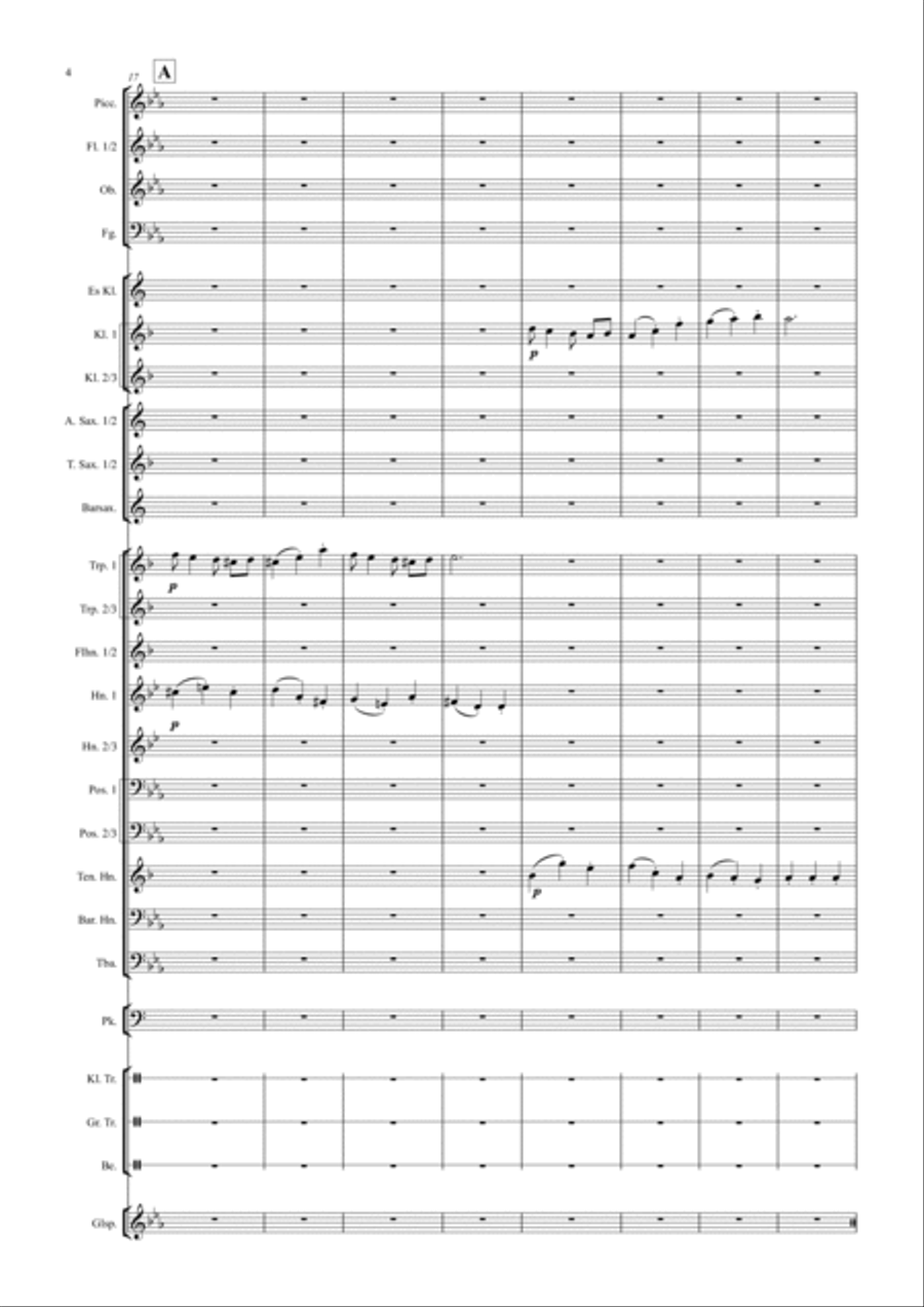 Frühlingsfest in Budapest Konzertwalzer Partitur Concert Band scores gallery preview page 4