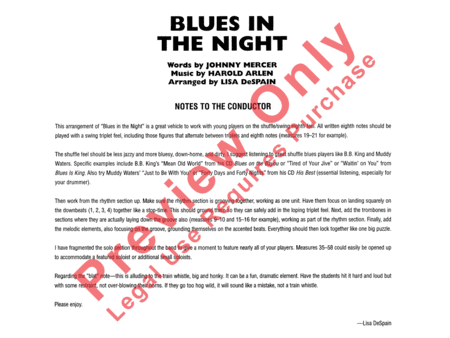 Blues in the Night image number null