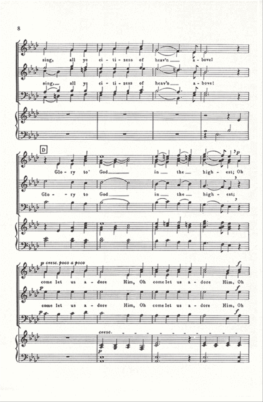 Come to Bethlehem Come to Bethlehem Divisi scores gallery preview page 8