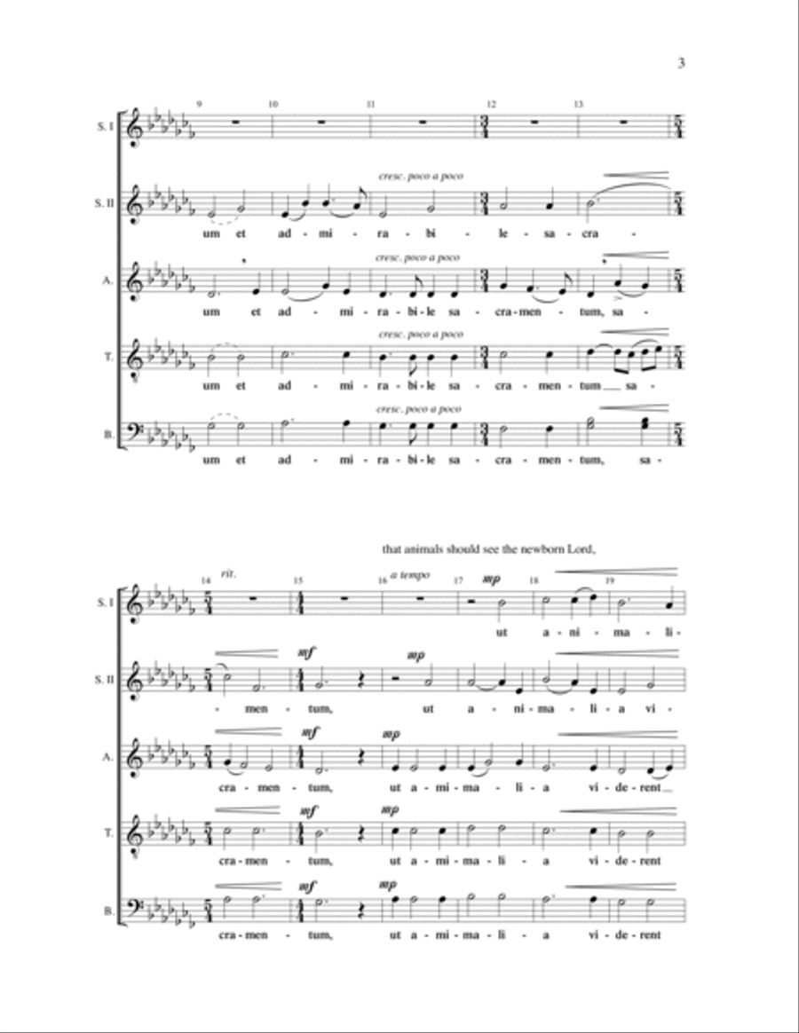 O Magnum Mysterium SSATB scores gallery preview page 2