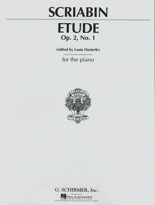 Book cover for Etude in C# Minor, Op. 2, No. 1