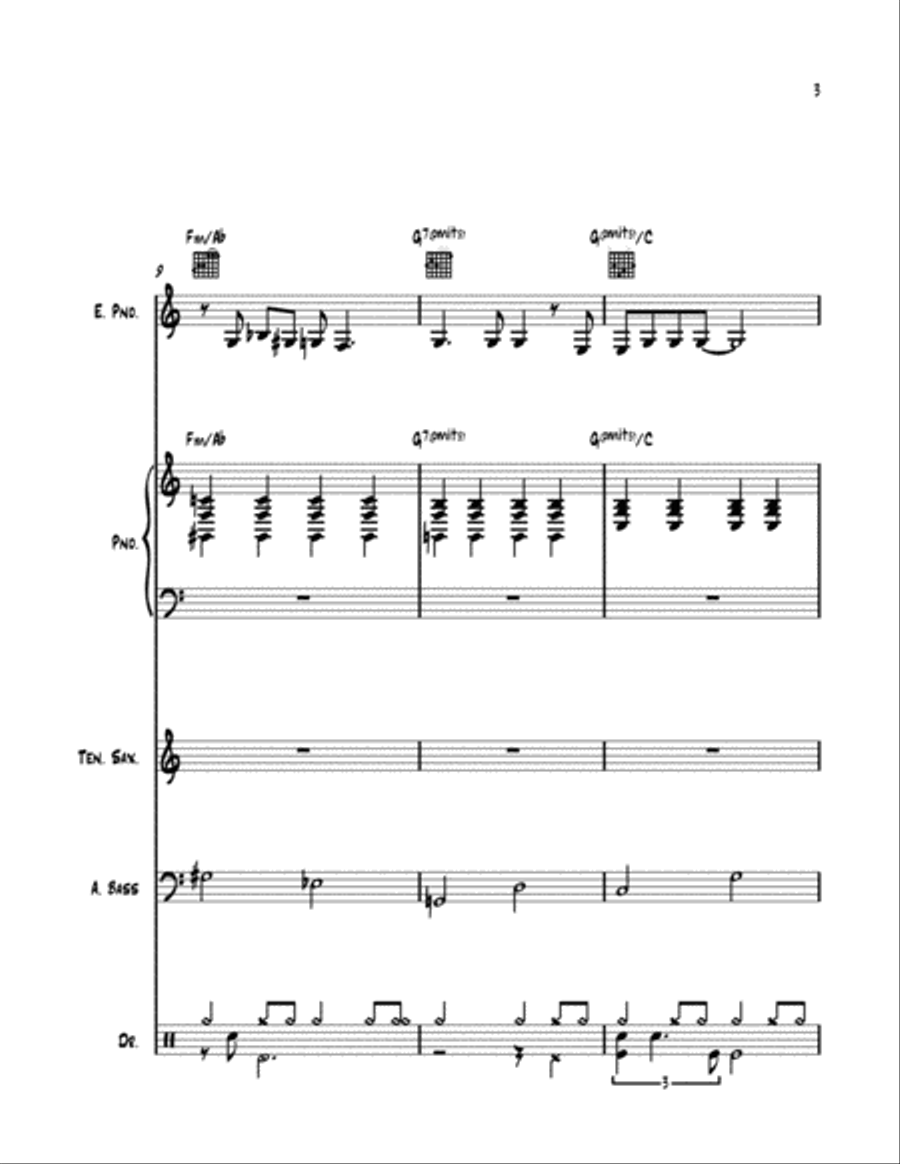 Born Too Late For Love Jazz Ensemble scores gallery preview page 4