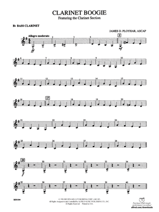 Clarinet Boogie: B-flat Bass Clarinet