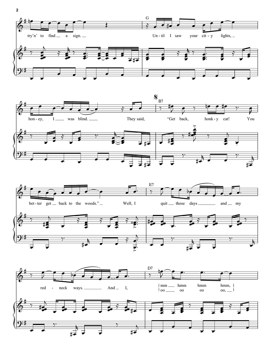 Honky Cat Honky Cat Voice scores gallery preview page 2