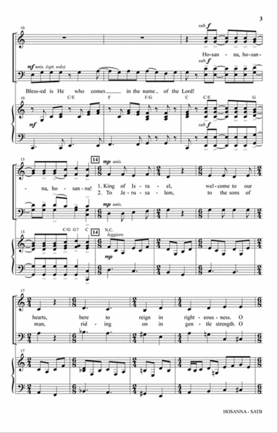 Hosanna 4-Part scores gallery preview page 3