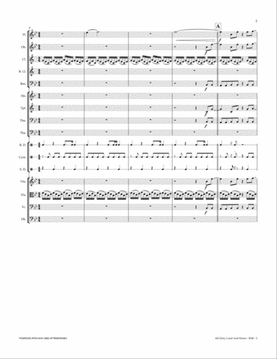 All Glory Laud And Honor Full Orchestra scores gallery preview page 3