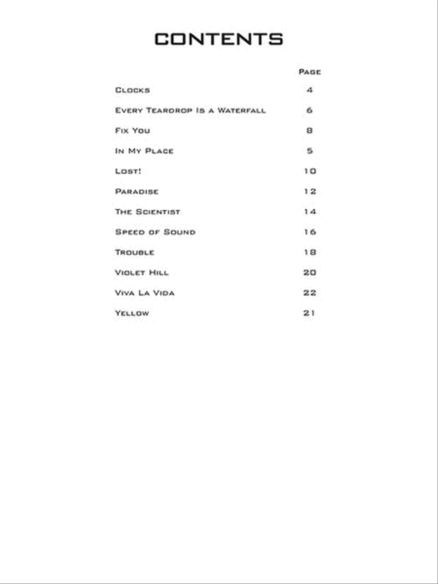 Coldplay Coldplay Flute scores gallery preview page 2