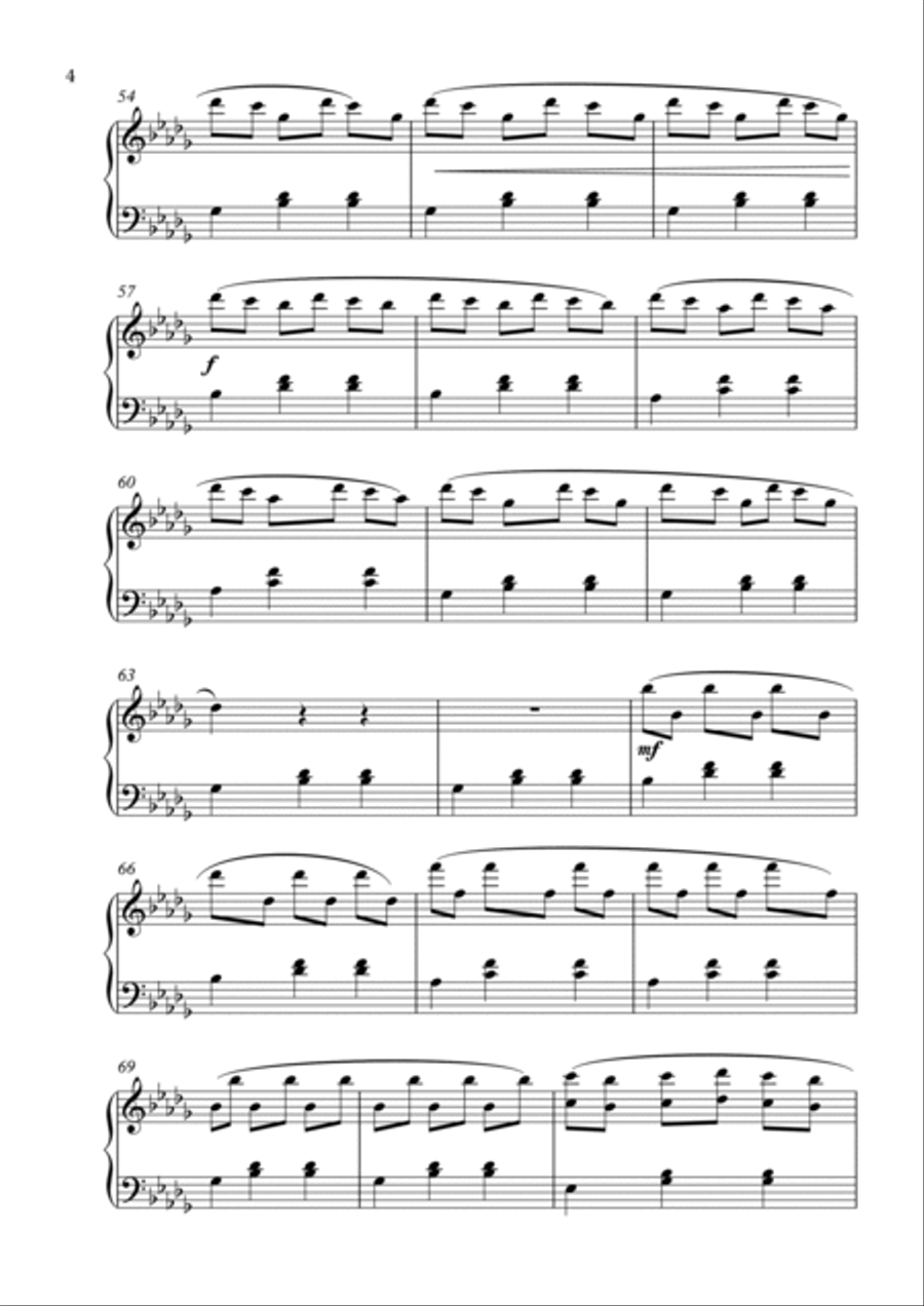 Pieces of Memory Piano Solo scores gallery preview page 4
