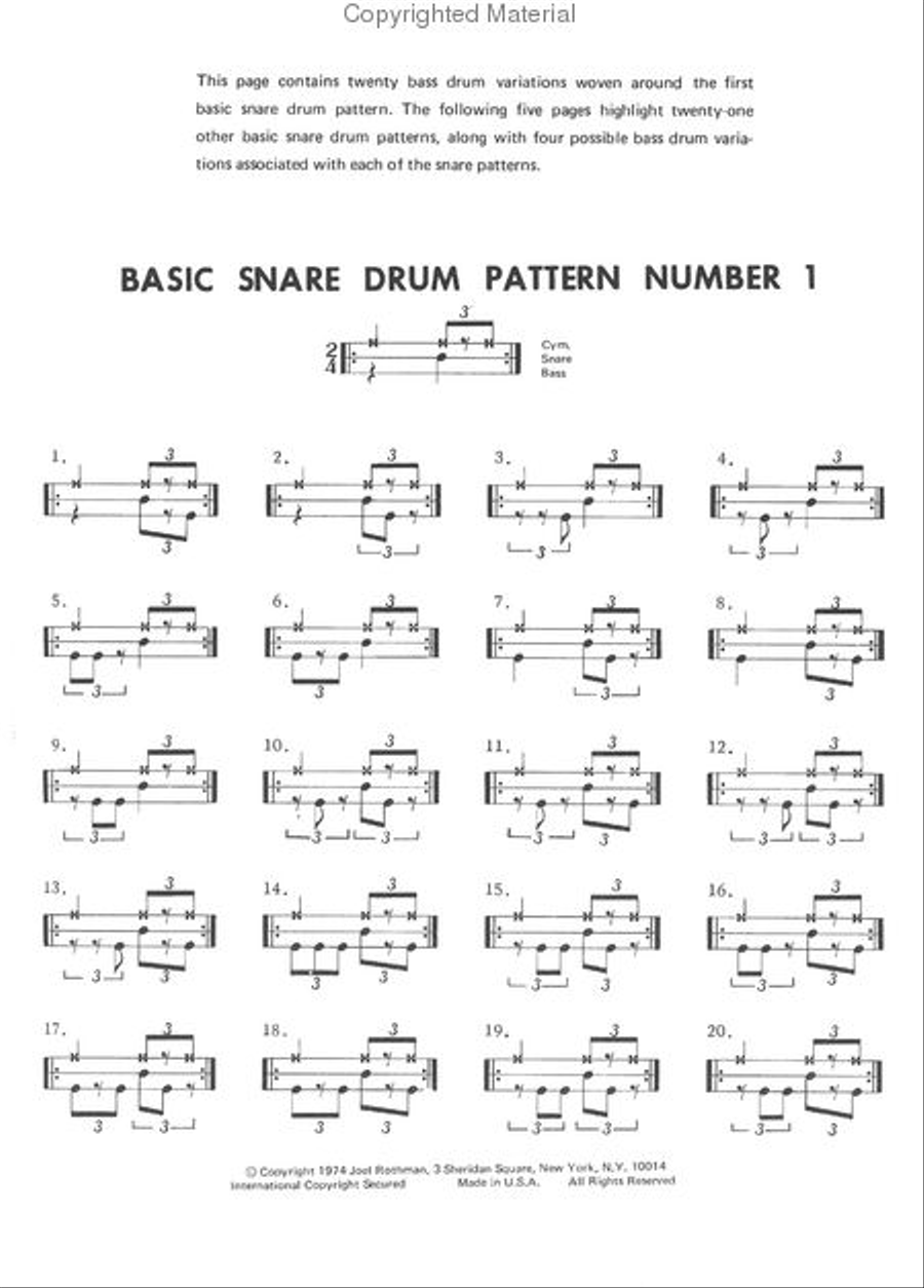 Joel Rothman's Jazz Drum Book Drums scores gallery preview page 2