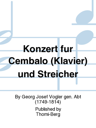Konzert fur Cembalo (Klavier) und Streicher