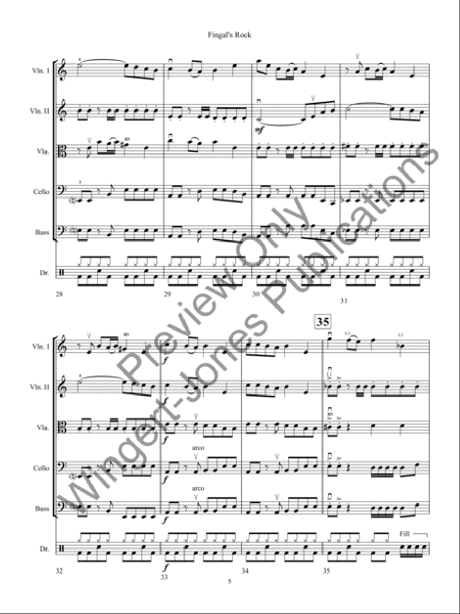 Fingal's Rock String Orchestra scores gallery preview page 8