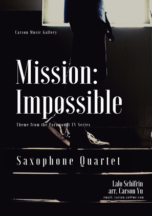 Mission: Impossible Theme from the Paramount Television Series MISSION: IMPOSSIBLE