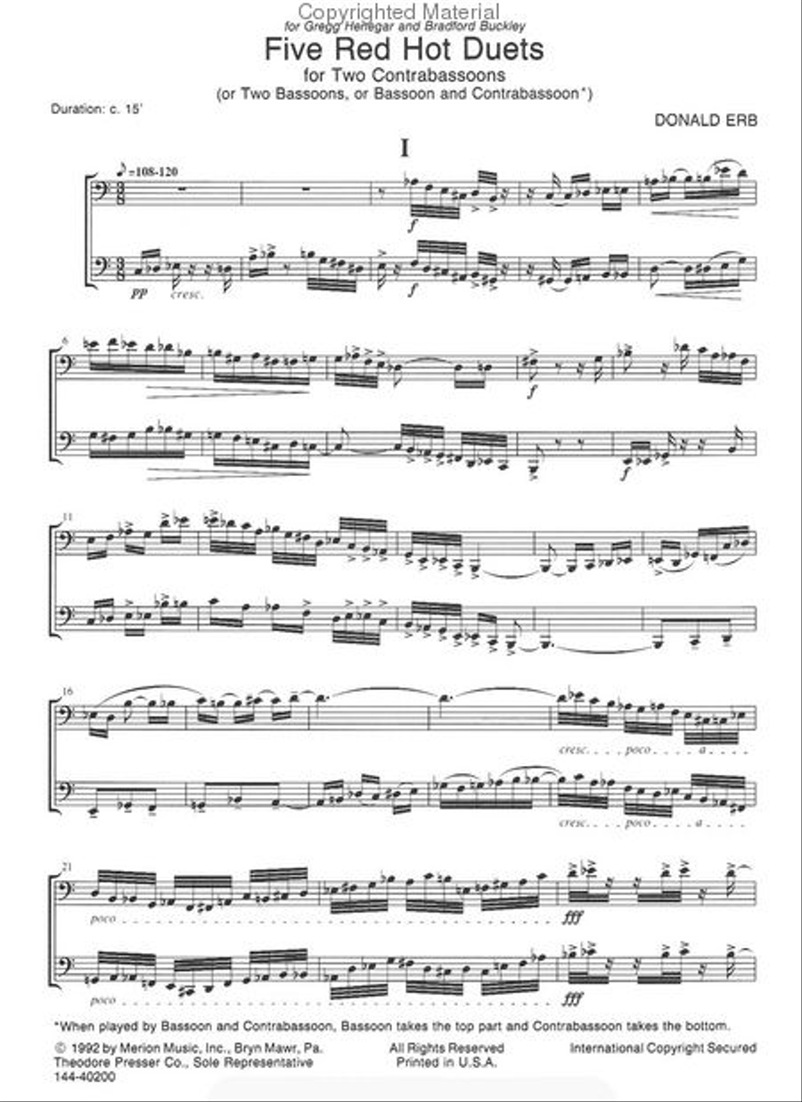 5 Red Hot Duets Chamber Music scores gallery preview page 2