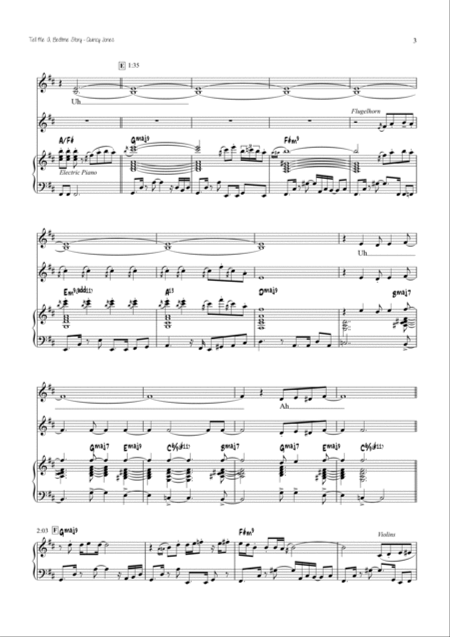 Tell Me A Bedtime Story - Score Only Concert Band scores gallery preview page 3