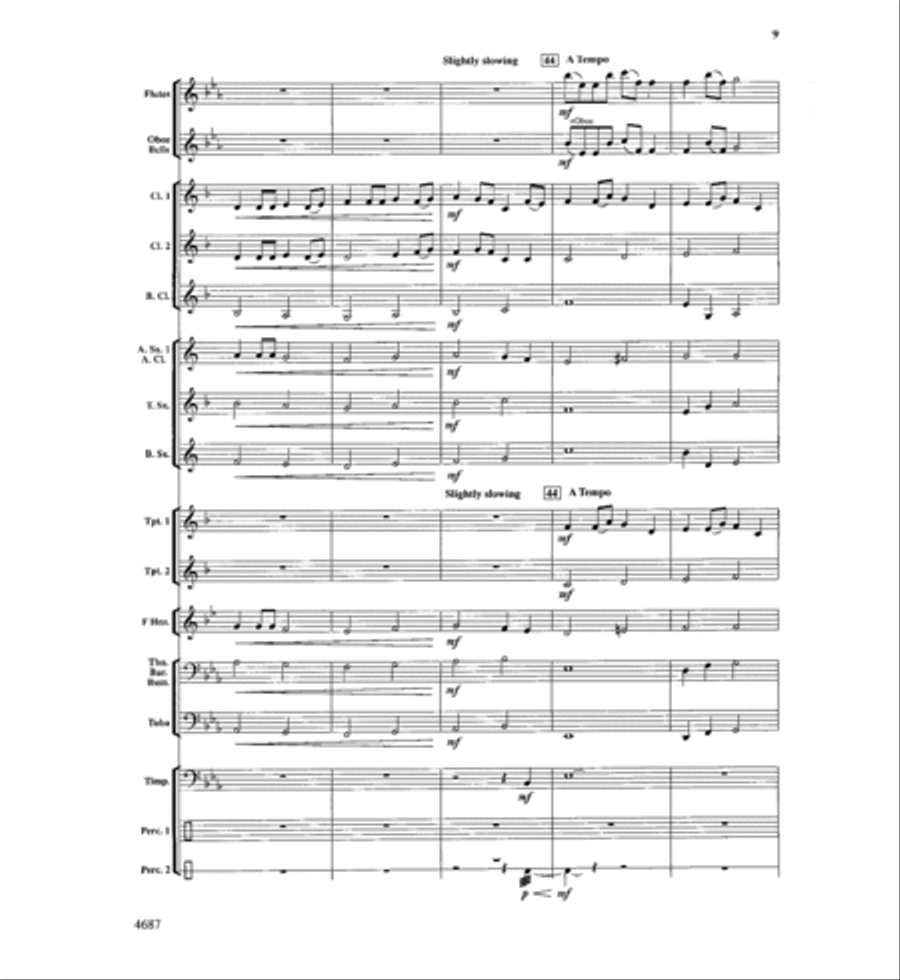 High Falls Overture Concert Band scores gallery preview page 10
