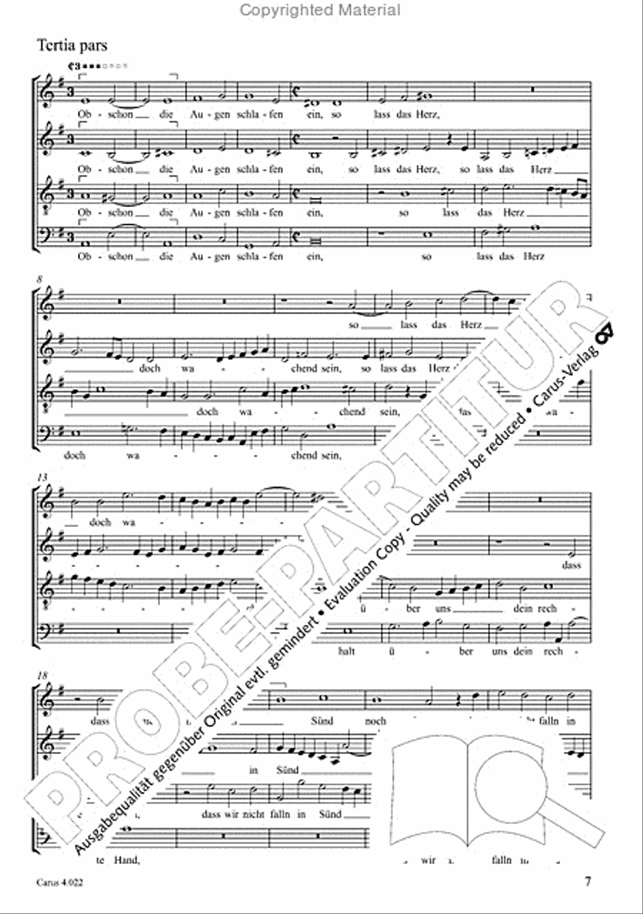 Christ, der du bist der helle Tag 4-Part scores gallery preview page 6