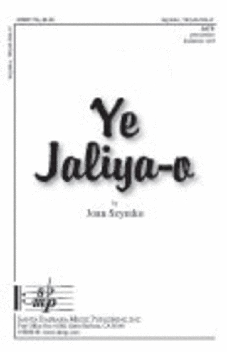Ye Jaliya-o - SATB Octavo image number null