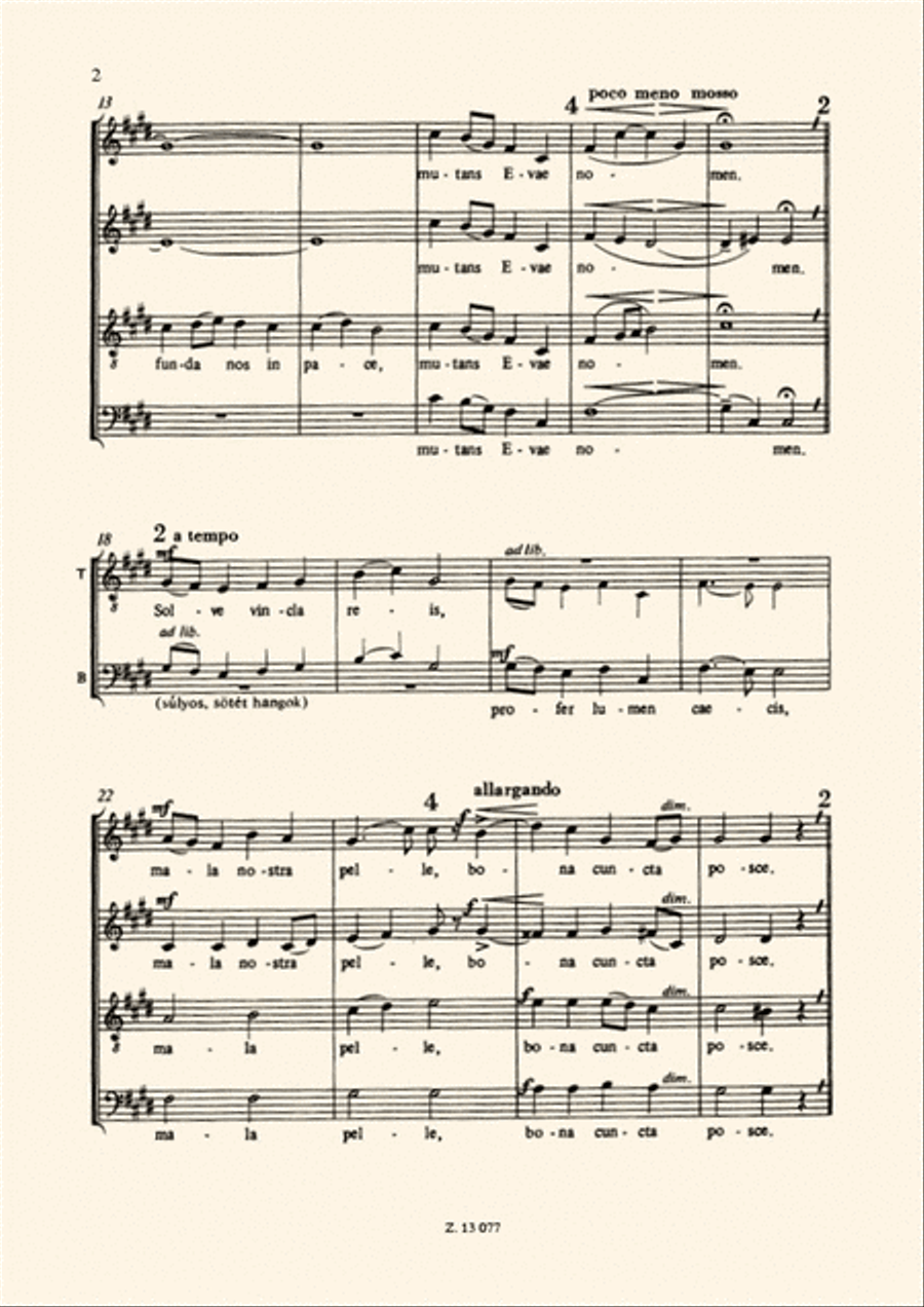 Ave Maris Stella (Madonna Kep) A Cappella scores gallery preview page 2