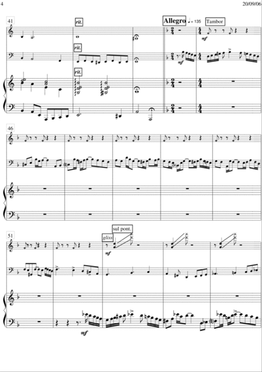 Recuerdos 2 (Los Aires Porteños) Piano Trio scores gallery preview page 4