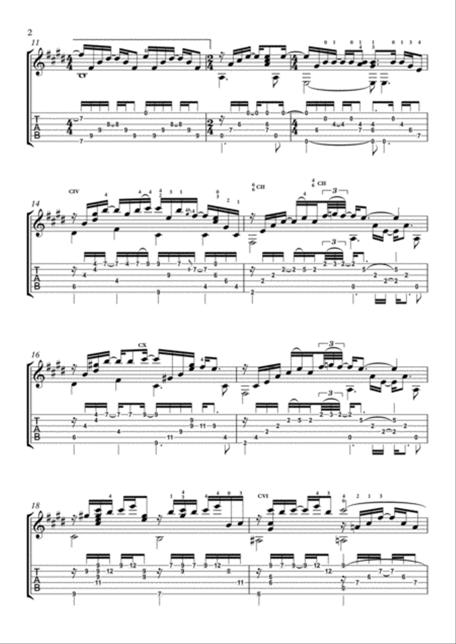 Your Song Electric Guitar scores gallery preview page 2
