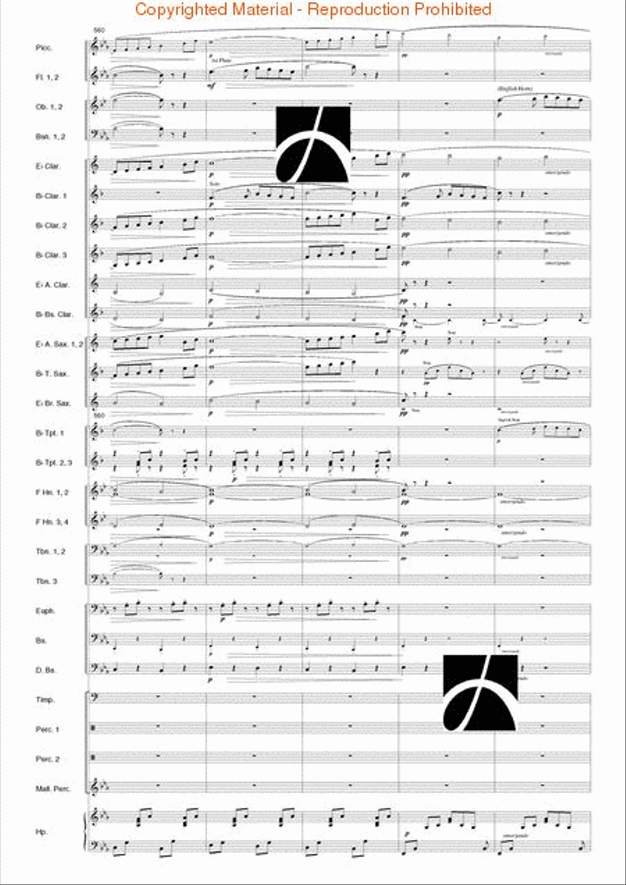 Carmen Suite Carmen Suite Concert Band scores gallery preview page 57