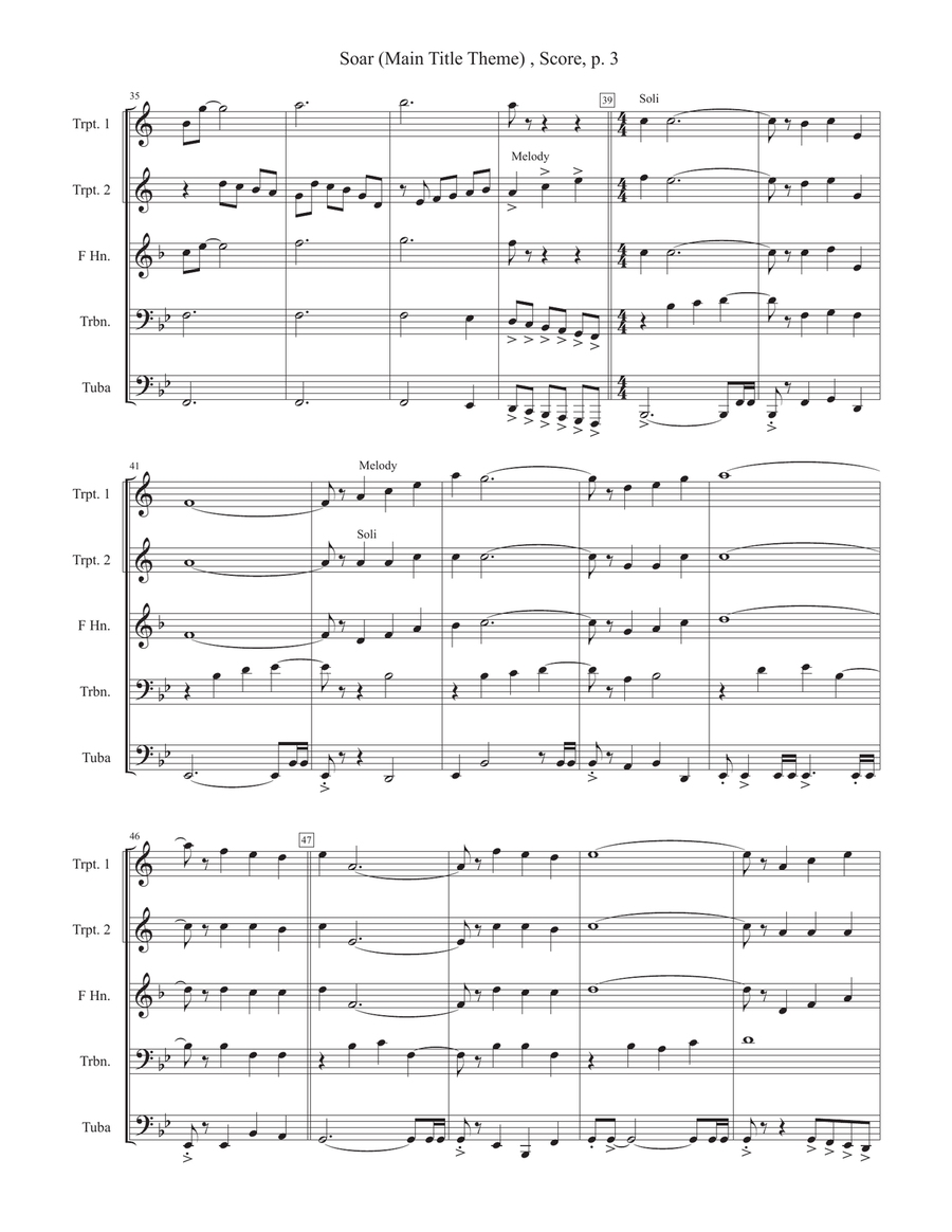 Soar (Main Title Theme From 
