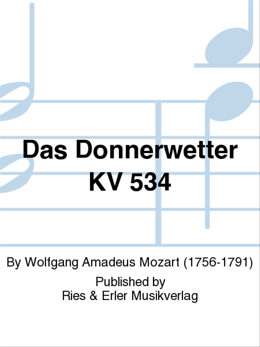 Das Donnerwetter KV 534 Chamber Orchestra scores gallery preview page 1