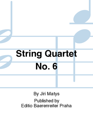 Book cover for Streichquartett no. 6