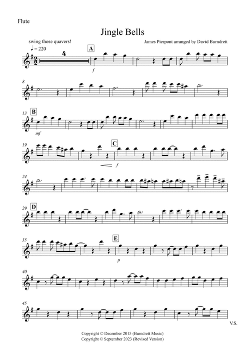 Jingle Bells (Jazzy Style!) for Flute and Violin Duet image number null