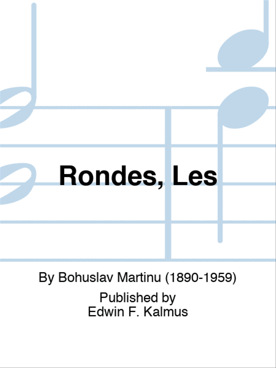 Rondes, Les Set of Parts scores gallery preview page 1