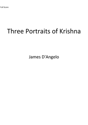 Book cover for Three Portraits of Krishna