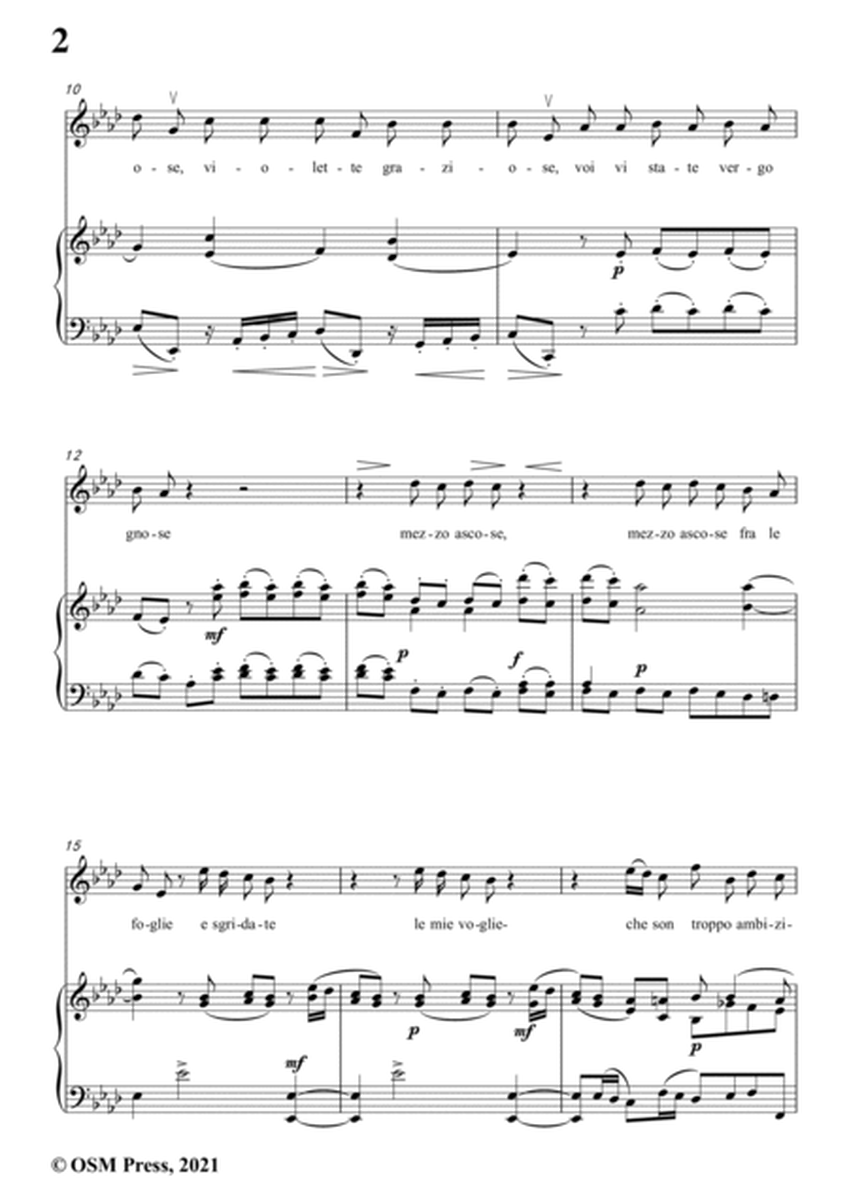 Scarlatti-Le Violette in A flat Major,from Pirro e Demetrio,for Voice&Piano image number null