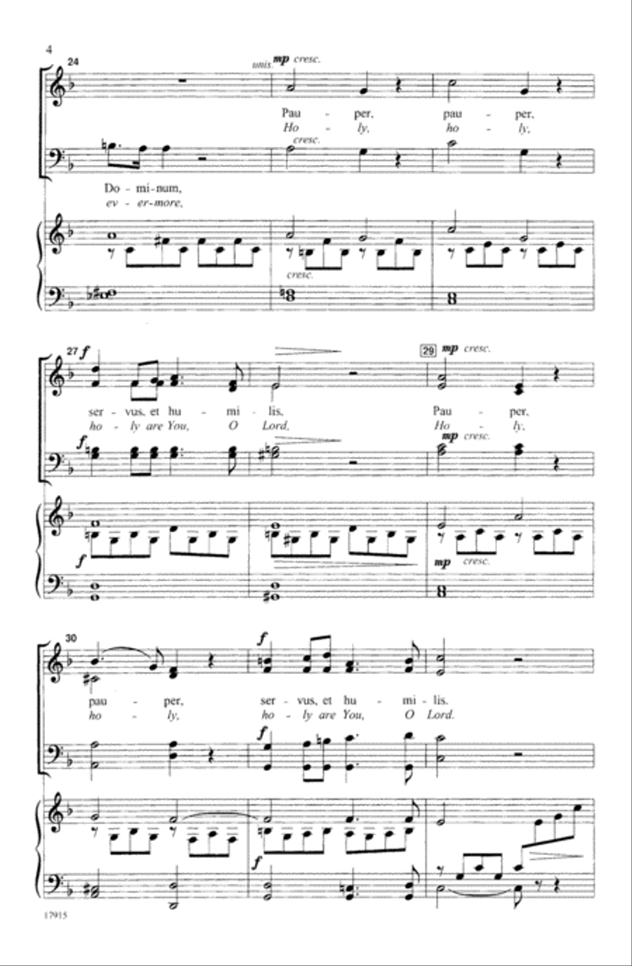 Panis Angelicus Panis Angelicus 4-Part scores gallery preview page 4