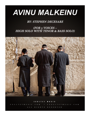 Book cover for Avinu Malkeinu (Solo with TB choir)