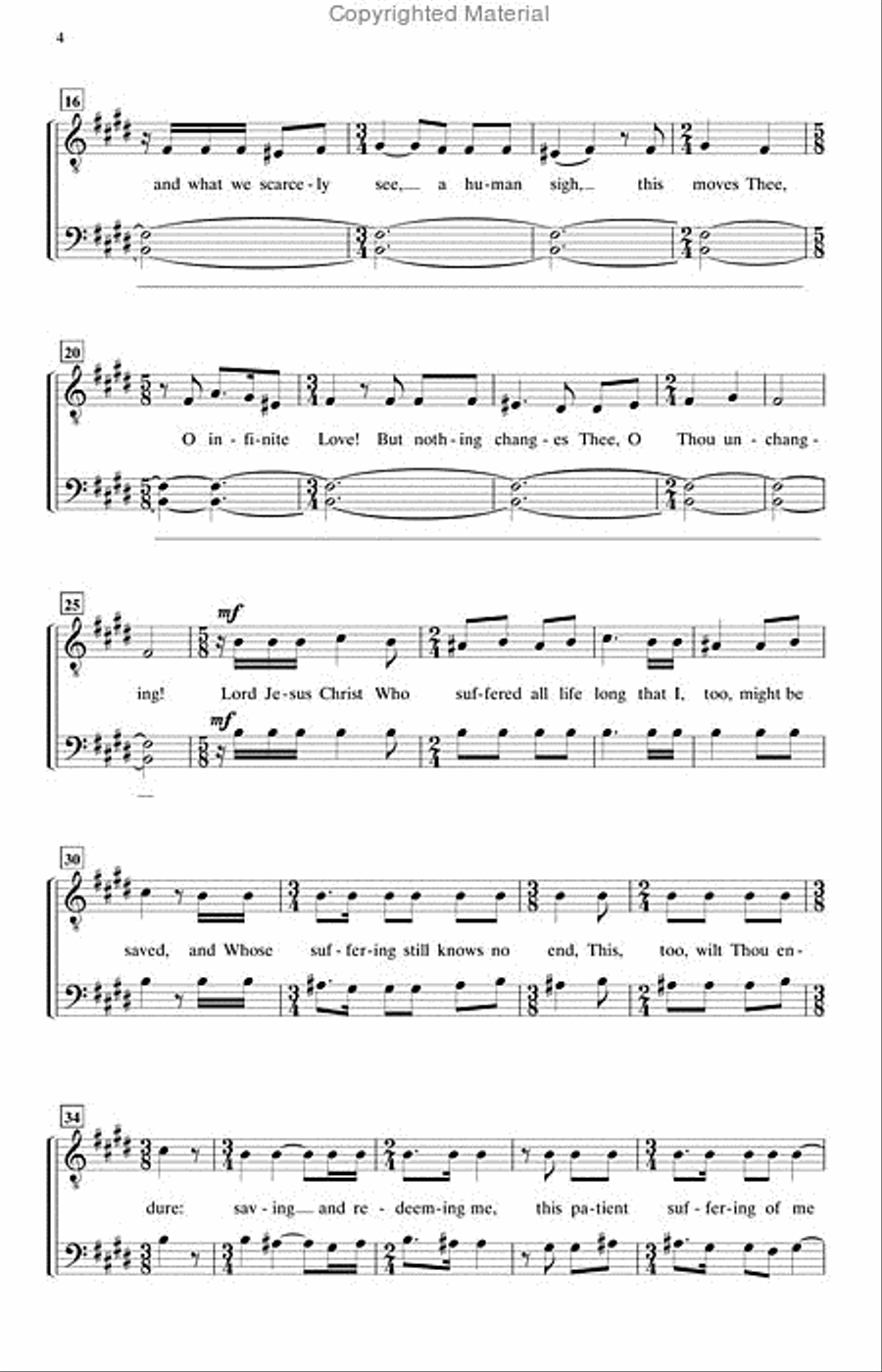 Prayers of Kierkegaard TTBB scores gallery preview page 3