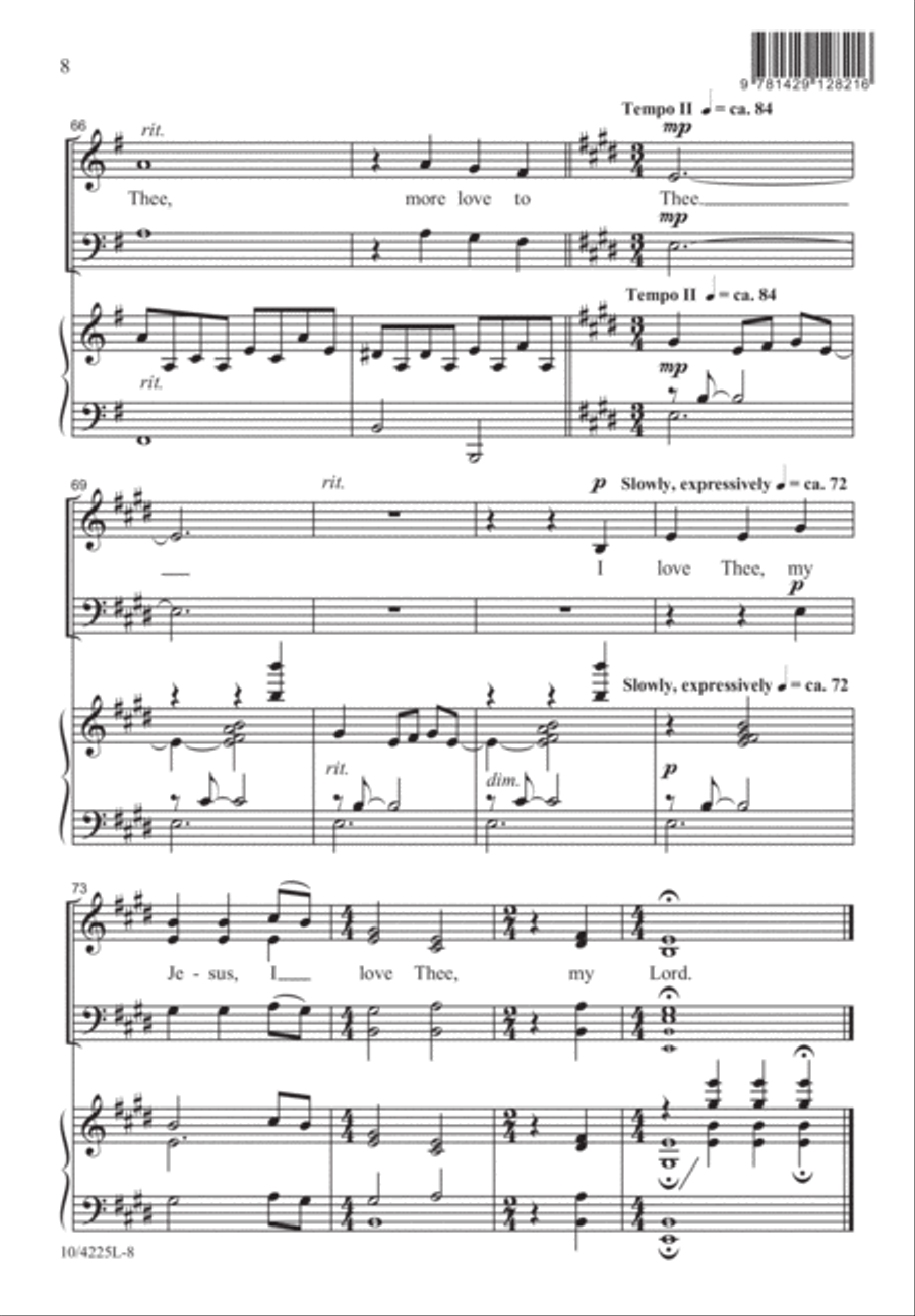 More Love to Thee 4-Part scores gallery preview page 9